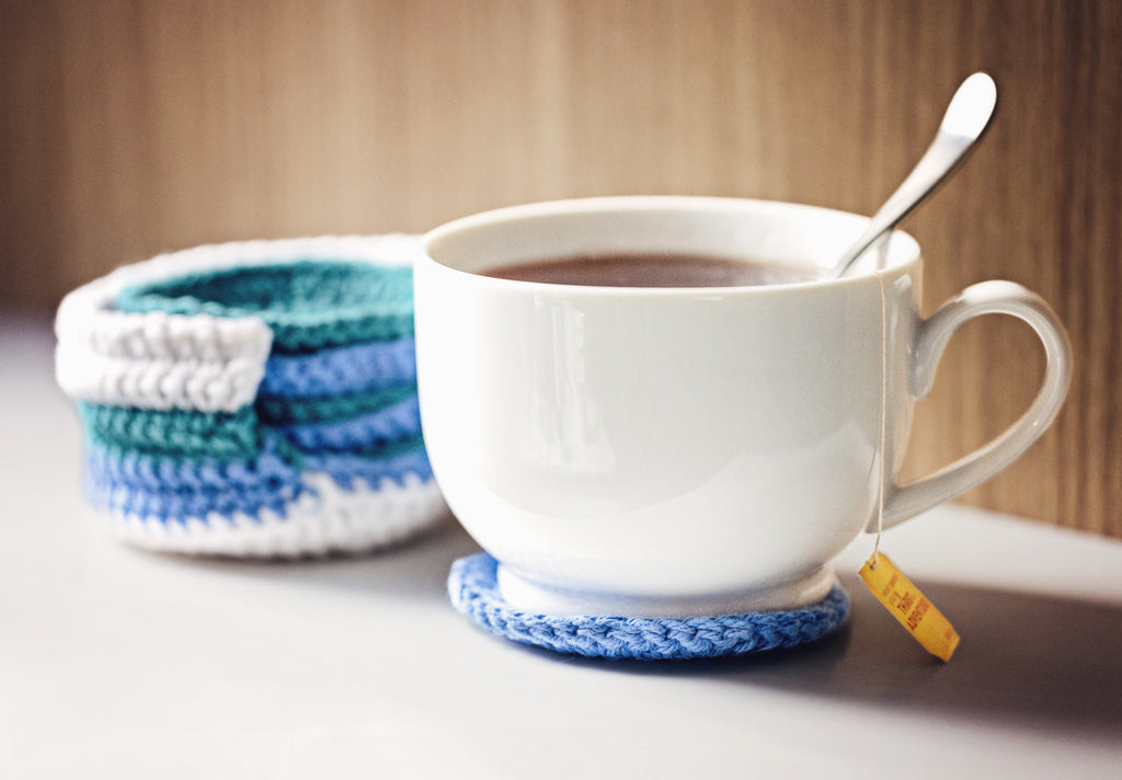 Day 7: Colorful Crochet Coasters